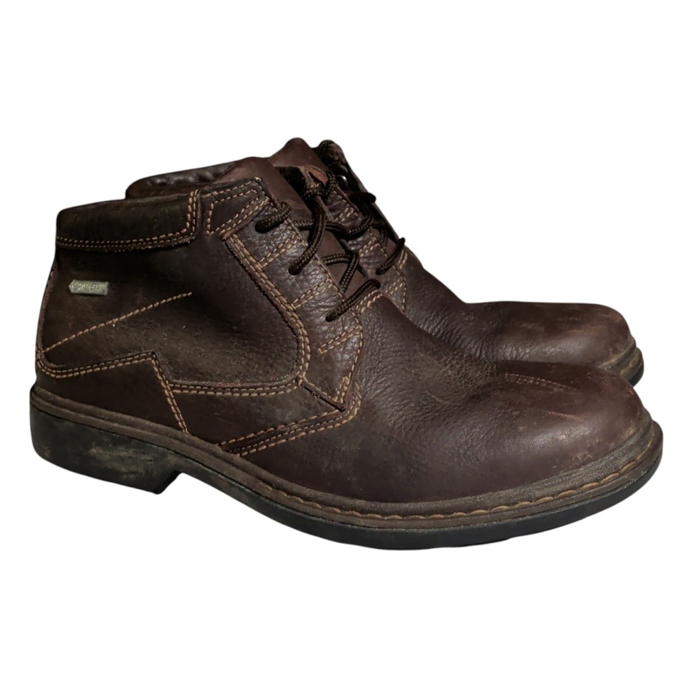 Clarks Rockie Lo GTX Boots Mens Size 9M Leather Active Air Gore-tex Boots Gorp